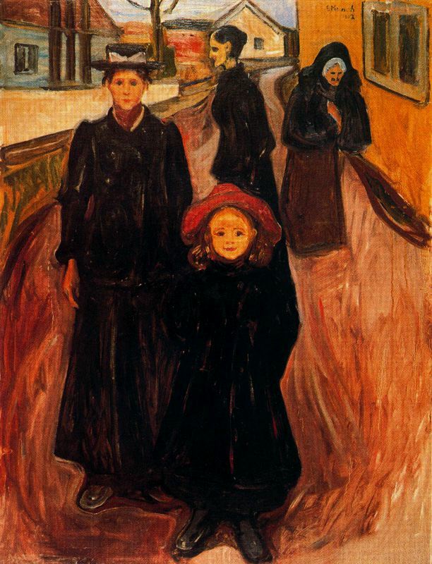 Four Ages in Life, 1902 - Edvard Munch Painting